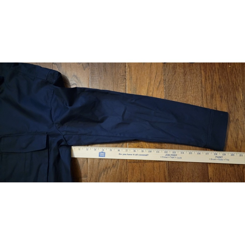 Theory Men's Eclipse Full Zip Over Shirt‎ Jacket men Sz XL Blue Side Pockets - Picture 6 of 9
